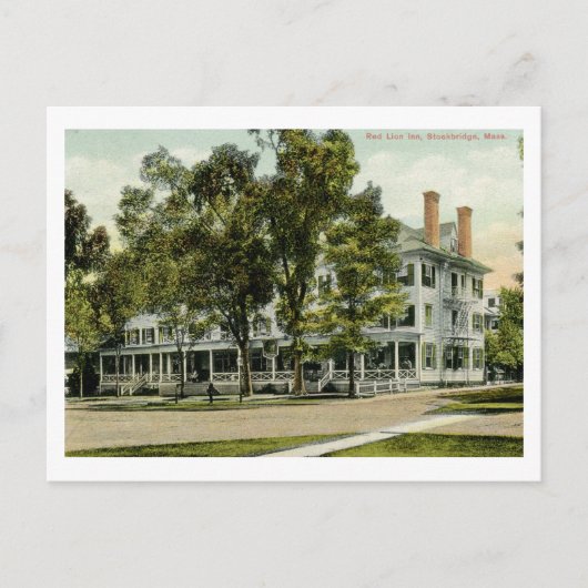 Red Lion Inn, Stockbridge, MA 1909 Vintag Postkarte (Vorderseite)
