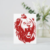 Red Lion King Postkarte (Stehend Vorderseite)
