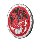 Red Lion Yin Yang Dart Board Dartscheibe (Vorderseite rechts)