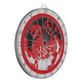 Red Lion Yin Yang Dart Board Dartscheibe (Vorderseite Links)
