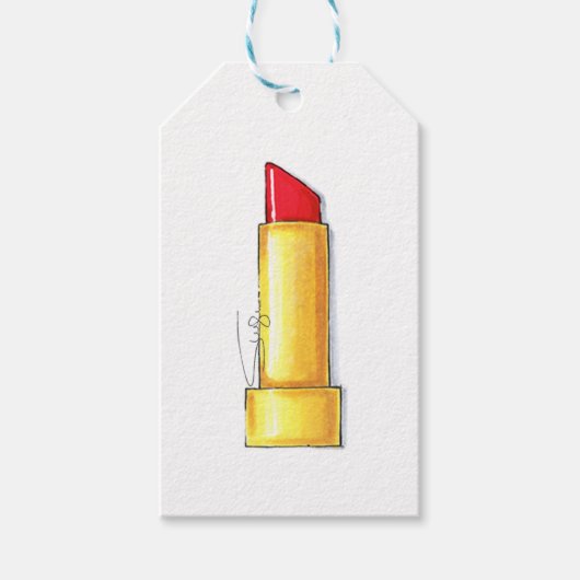 Red Lip Geschenkanhänger (Vorderseite)