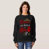 Red Lip Print Queens are Born on September 9th Vir Sweatshirt (Vorne ganz)