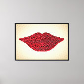 Red Lips Art Print Wall Deco Leinwanddruck (Vorderseite)