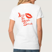 Red Lips Behielt It Simple Sweetie T-Shirt (Rückseite)