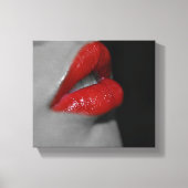 Red Lips Canvas Print Leinwanddruck (Vorderseite)