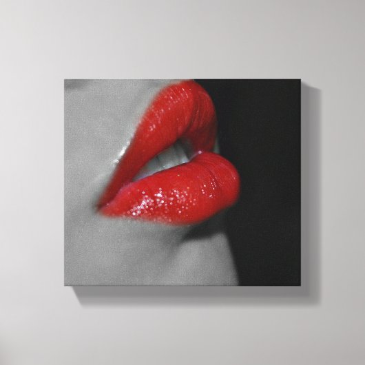 Red Lips Canvas Print Leinwanddruck (Vorderseite)