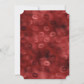 Red Lips Corset Bridal Einladung (Rückseite)