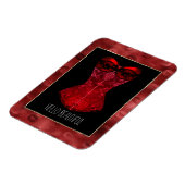 Red Lips Corset  Magnet (Linke Seite)