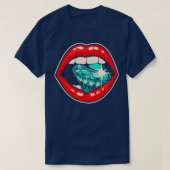 Red Lips Diamond T-Shirt (Design vorne)