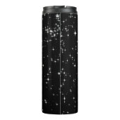 Red Lips Drilling Glitzer Glam Sparkle Thermosbecher (Rückseite)