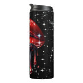 Red Lips Drilling Glitzer Glam Sparkle Thermosbecher (Nach rechts gedreht)