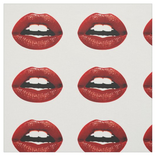 Red Lips Fabric Stoff (Muster)