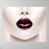 Red Lips Fashion Print Poster (Vorne)