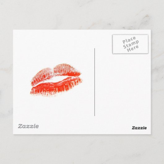 red_lips, ich vermisse dich. postkarte (Rückseite)