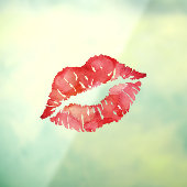 Red Lips Kiss Fensteraufkleber (Blatt 3)