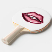 Red Lips Kiss Hearts Tischtennis Schläger (Vorderseite)