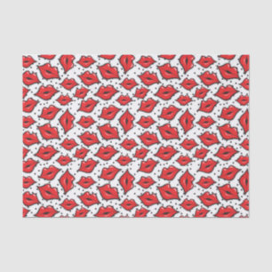 Red Lips Kiss Lipstick & Beauty Supply Distributor Seidenpapier