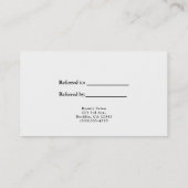 Red Lips Kiss Makeup Beauty Glam Empfehlungskarte (Rückseite)