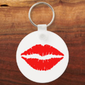 RED LIPS KISS SCHLÜSSELANHÄNGER (Rückseite)