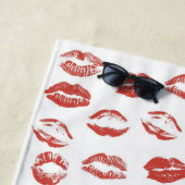 Red Lips Kiss Strandtuch (Beispiel)