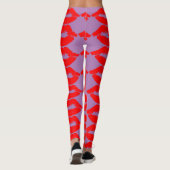 RED LIPS KISST YOGA PANTS LEGGINGS (Rückseite)