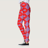 RED LIPS KISST YOGA PANTS LEGGINGS (Links)