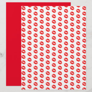 Red Lips Lipstick-Muster - Skriptbuch