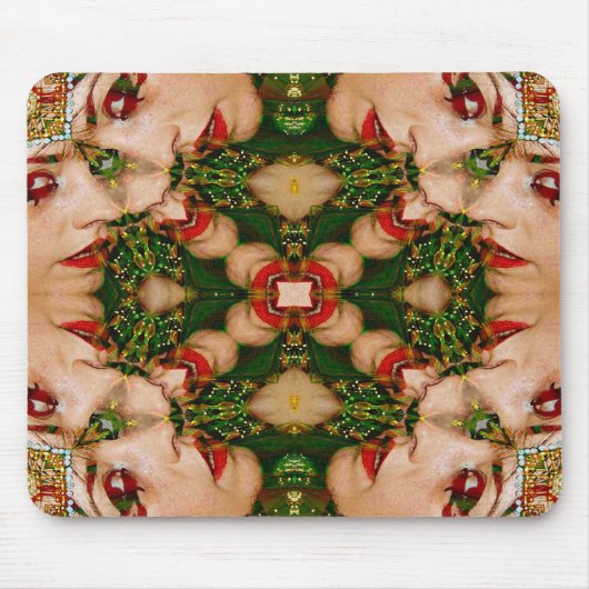 Red Lips Mandala Mousepad (Vorne)