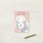 Red Lips Marilyn Post-it Klebezettel (Auf Schreibtisch)