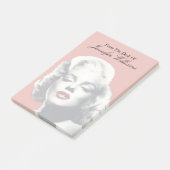 Red Lips Marilyn Post-it Klebezettel (angewinkelt)