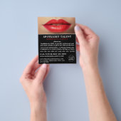 Red Lips, Modellierungsagentur, Model Agent Advert Flyer (Gruppe)