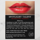 Red Lips, Modellierungsagentur, Model Agent Advert Flyer (Vorne)