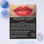 Red Lips, Modellierungsagentur, Model Agent Advert Flyer (Einzeln)