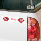 Red Lips Open Mouth Thunder_Cove Autoaufkleber (Auf Lkw)
