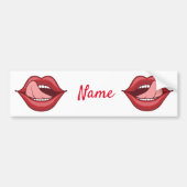 Red Lips Open Mouth Thunder_Cove Autoaufkleber (Vorne)