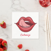 Red Lips Open Mouth Thunder_Cove Serviette (Beispiel)