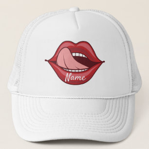 Red Lips Open Mouth Thunder_Cove Truckerkappe
