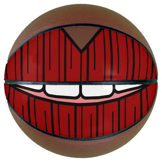 Red Lips Smile Basketball (Vorderseite)