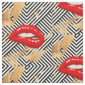 RED LIPS STOFF (Nahaufnahme)