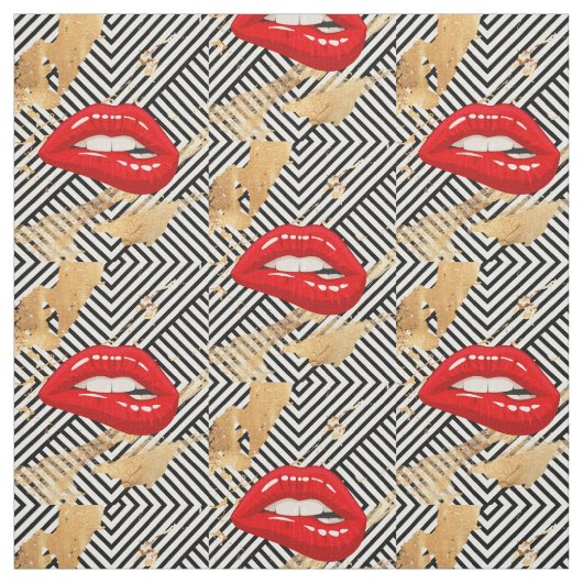 RED LIPS STOFF (Muster)
