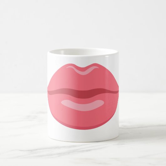 Red Lips und Attitude - Bold & Beautiful Design Kaffeetasse (Mittel)