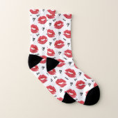 Red Lips Valentinstag Kisses Socken (Paar)