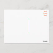 Red Lipstick Kiss Danke Postcard Postkarte (Rückseite)