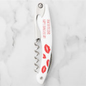 Red Lipstick Kiss Sehr geehrte Boyfriend-Freundin Kellnermesser (Vorderseite)