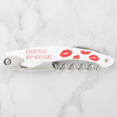 Red Lipstick Kiss Sehr geehrte Boyfriend-Freundin Kellnermesser (Vorderseite)