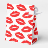 Red Lipstick Kisses Valentine's Day Gefälligkeitsb Geschenkschachtel (Rückseite)