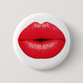 Red Lipstick - Marilyn Monroe Style Button (Vorderseite)