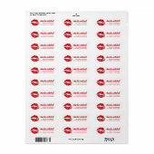 Red lipstick mark retro return address (Vorne)