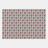 Red Lipstick Nail Polnisch Makeup Artist Kosmetik Geschenkpapier Set (Vorderseite)