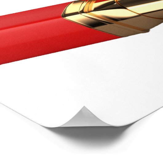 Red Lipstick Poster (Ecke)